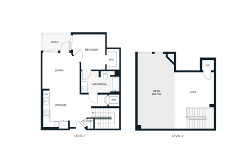 A2-L 1 bed 1 bath loft
